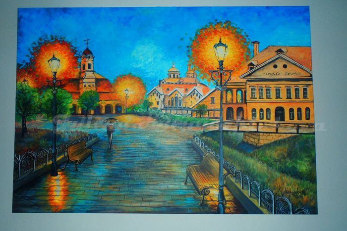 Ilustračný obrázok k článku Juliana zvečňuje Prešov a ide jej to krásne: Maľby z nášho mesta, ktoré vás chytia za srdce!