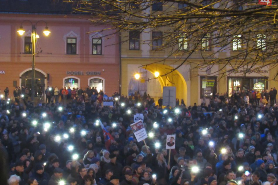 Ilustračný obrázok k článku Protestné zhromaždenie v Prešove: Prejav mala aj matka zavraždenej Martiny, FOTO