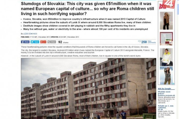 Ilustračný obrázok k článku Jeden z celosvetovo najhorších slumov na skok od nás? Podľa britského Daily Mail je to tak!