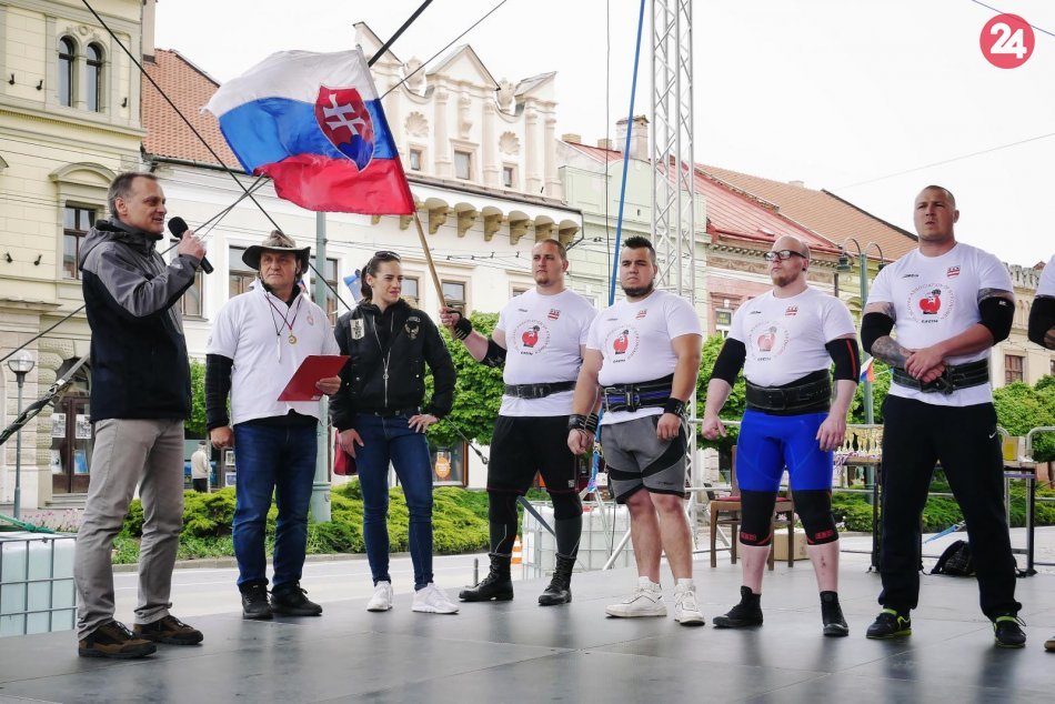 Atraktívne momenty v Prešove: V našom meste sa stretli silní chlapi, FOTO