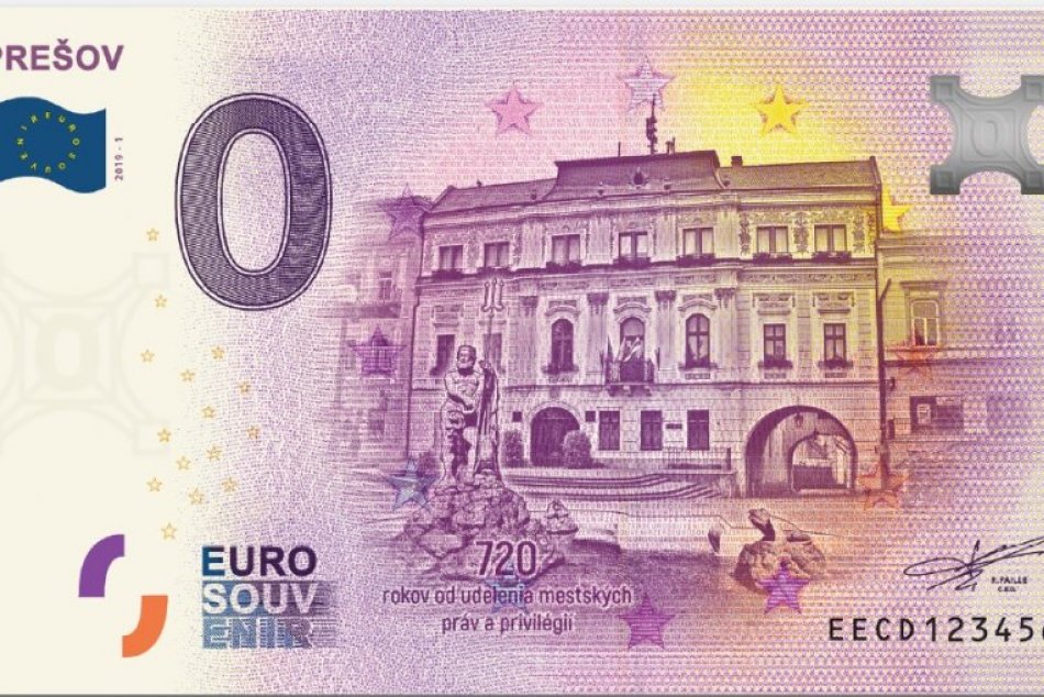 Lákavý suvenír: V metropole Šariša si budete môcť zadovážiť nulovú eurobankovku