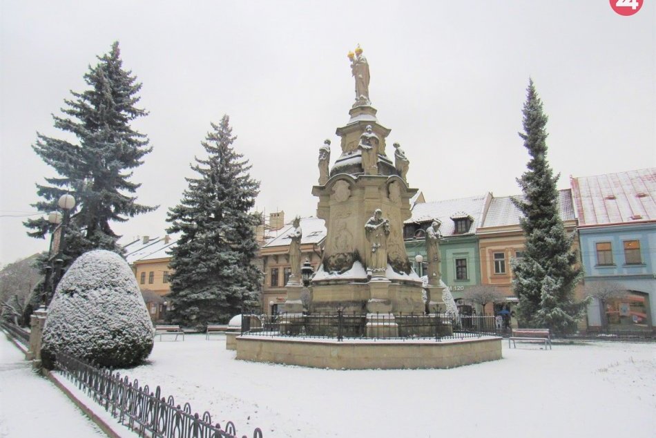 Prvý sneh z Prešova: Ulice mesta zasypal v pondelok 2. decembra