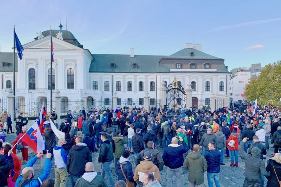 Protesty proti vláde v Bratislave